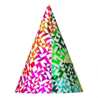 Cute white colorful geometric patterns