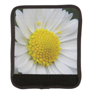 Cute, white daisy luggage handle wrap