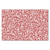 Varied Red, Green, White Christmas Stripes Tissue Paper