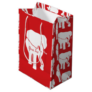 Cute White Elephant Gift Exchange Christmas Game Medium Gift Bag