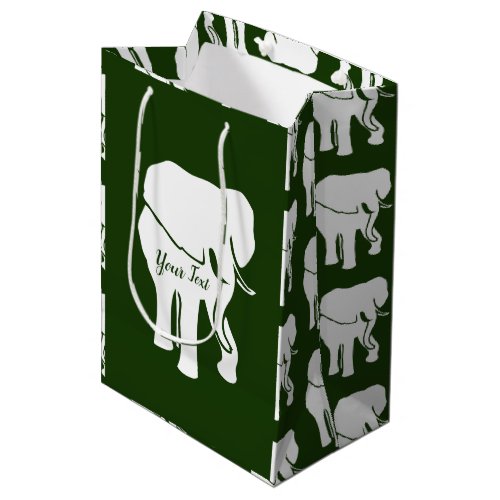 Cute White Elephant Gift Exchange Christmas Game Medium Gift Bag
