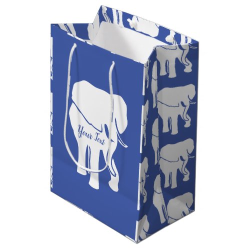 Cute White Elephant Gift Exchange Christmas Game Medium Gift Bag