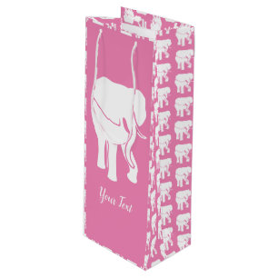 Cute White Elephant Gift Exchange Christmas Game W Wine Gift Bag