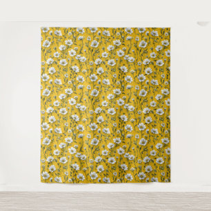 Cute White flowers Tapestry