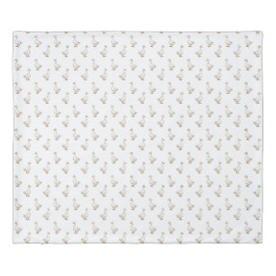 Cute White Goose Pattern Duvet Cover