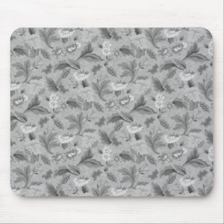 Cute white gray floral background design