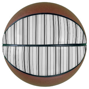 Cute white gray stripes basketball