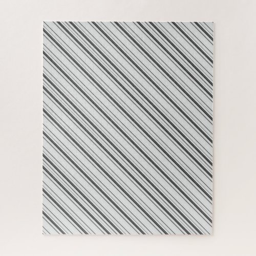 Cute white gray stripes jigsaw puzzle