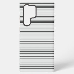 Cute white gray stripes samsung galaxy s22 ultra case