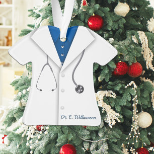 Cute White Lab Coat Ornament