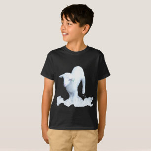 Cute White Lamb Kids Hanes T-Shirt
