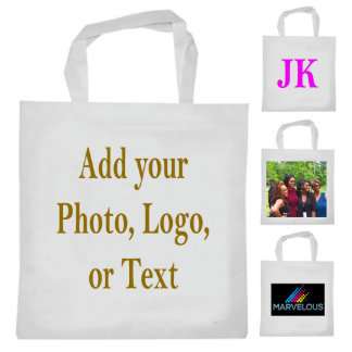 Cute White Large Canvas Tote Bag