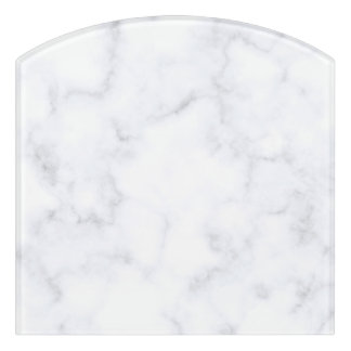 Cute White Marble Door Sign