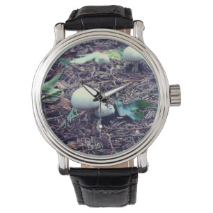 Cute White Mushrooms Watch