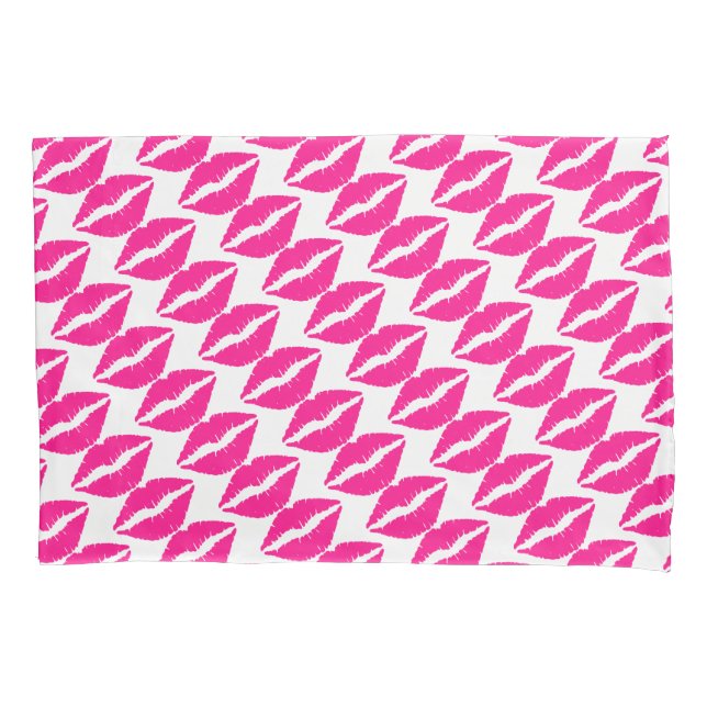 Cute white pink kisses pattern neck tie Case-Mate  Pillow Case (Front-Left)