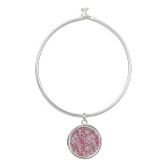 Cute white pink paisley patterns