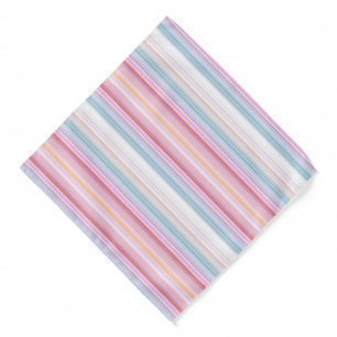 Cute white pinky stripes bandana