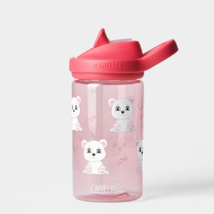 Cute White Polar Bear Water Bottle