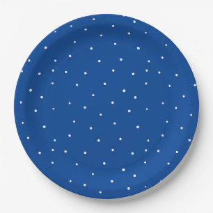 Cute white polka dots paper plates