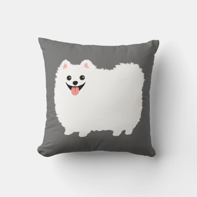 Fluffy puppy throw discount pillow