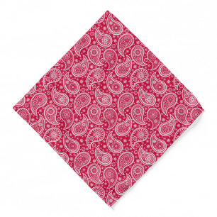 Cute white red paisley pattern Case-Mate iPhone ca Bandana