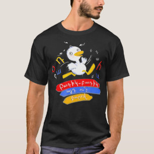 Cute White Running Duck Armenian colors and lette T-Shirt