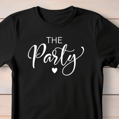 Cute White Script Bachelorette Party T_Shirt