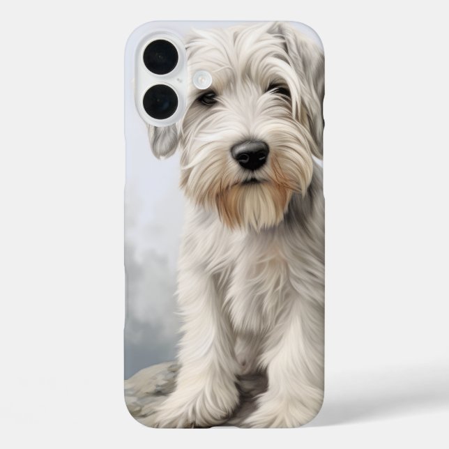 CUTE WHITE SEALYHAM TERRIER PUPPY DOG Case-Mate iPhone CASE (Back)