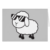 Cute White Sheep Cartoon (Front Horizontal)