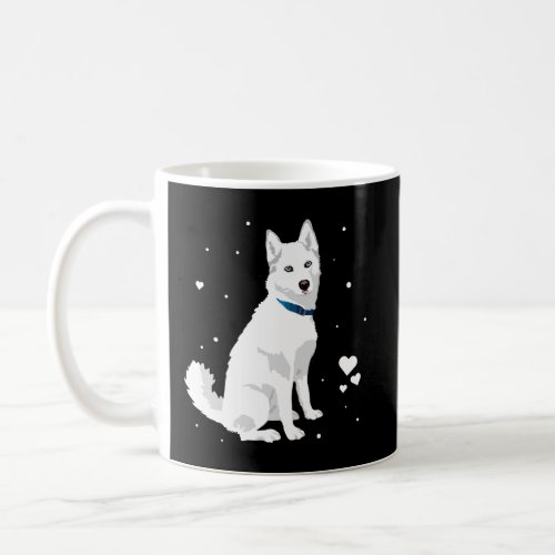 Cute White Siberian Husky Sweet White Snow Dog Coffee Mug