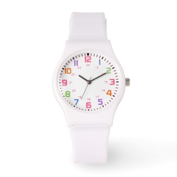 Cute White Sporty Watch by SharonCullars at Zazzle