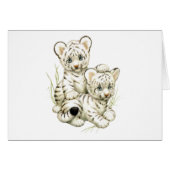 Cute White Tiger Cubs (Front Horizontal)