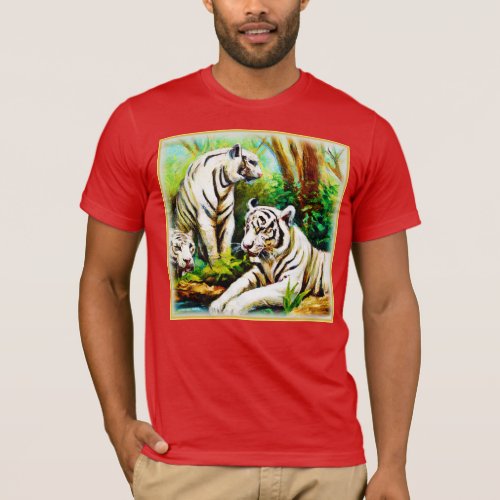 Cute White Tigers In The Jungle Buy Now T_Shirt