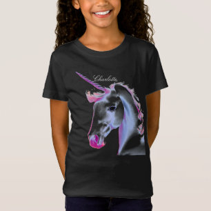 Cute White Unicorn AI Designer T-Shirt
