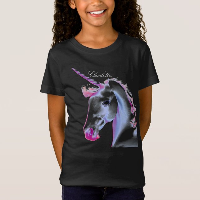 Cute White Unicorn AI Designer T-Shirt (Front)