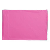 Cute White Unicorn Darker Hot Pink Personalize Pillow Case (Back)