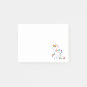 Cute White Unicorns Magical Mama & Baby Post-it Notes