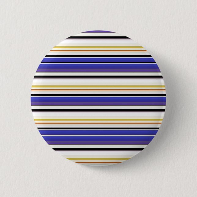 Cute white violet stripes button (Front)