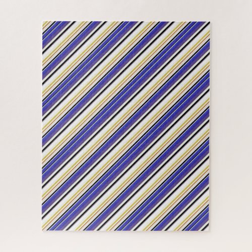 Cute white violet stripes jigsaw puzzle