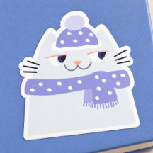 Cute White Winter Cat