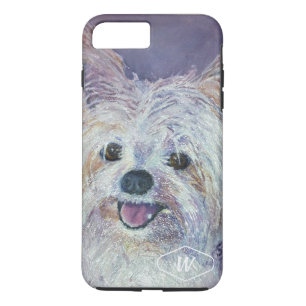 CUTE WHITE YORKIE MIX iPhone 8 PLUS/7 PLUS CASE
