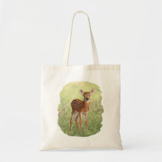 Cute Whitetail Fawn Tote Bag