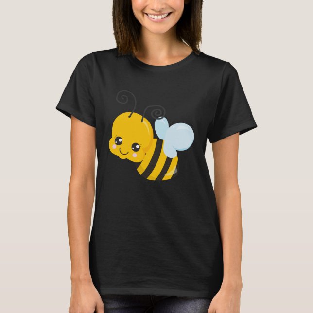 Cute Wholesome Bee Save the Bees Bumblebee T-Shirt (Front)