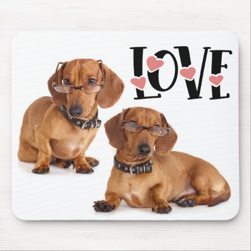 Cute Wiener Puppy Dog Gift Doxin Lover Dachshund Mouse Pad