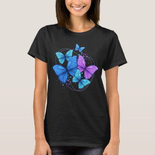 Cute Wild And Sparky Colourful Butterflies T-Shirt