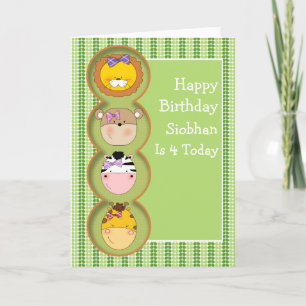 Cute Wild Animal Card