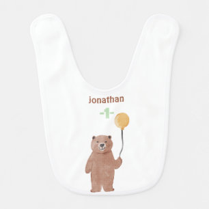 Cute Wild Animals Birthday Baby Bib
