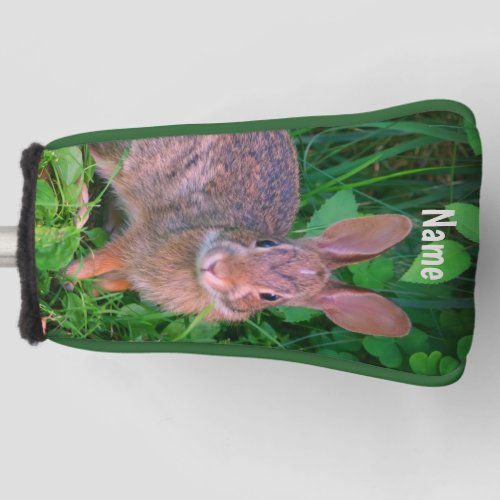 Cute Wild Brown Rabbit Personalized Animal  Golf Head Cover