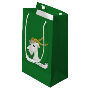 Cute wild goat cartoon small gift bag