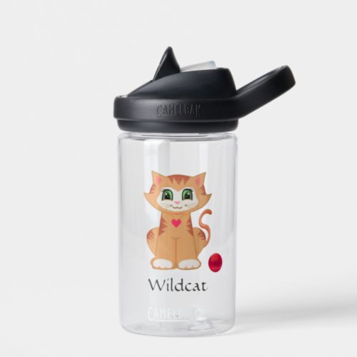 Cute Wild Ktty Cat Water Bottle
